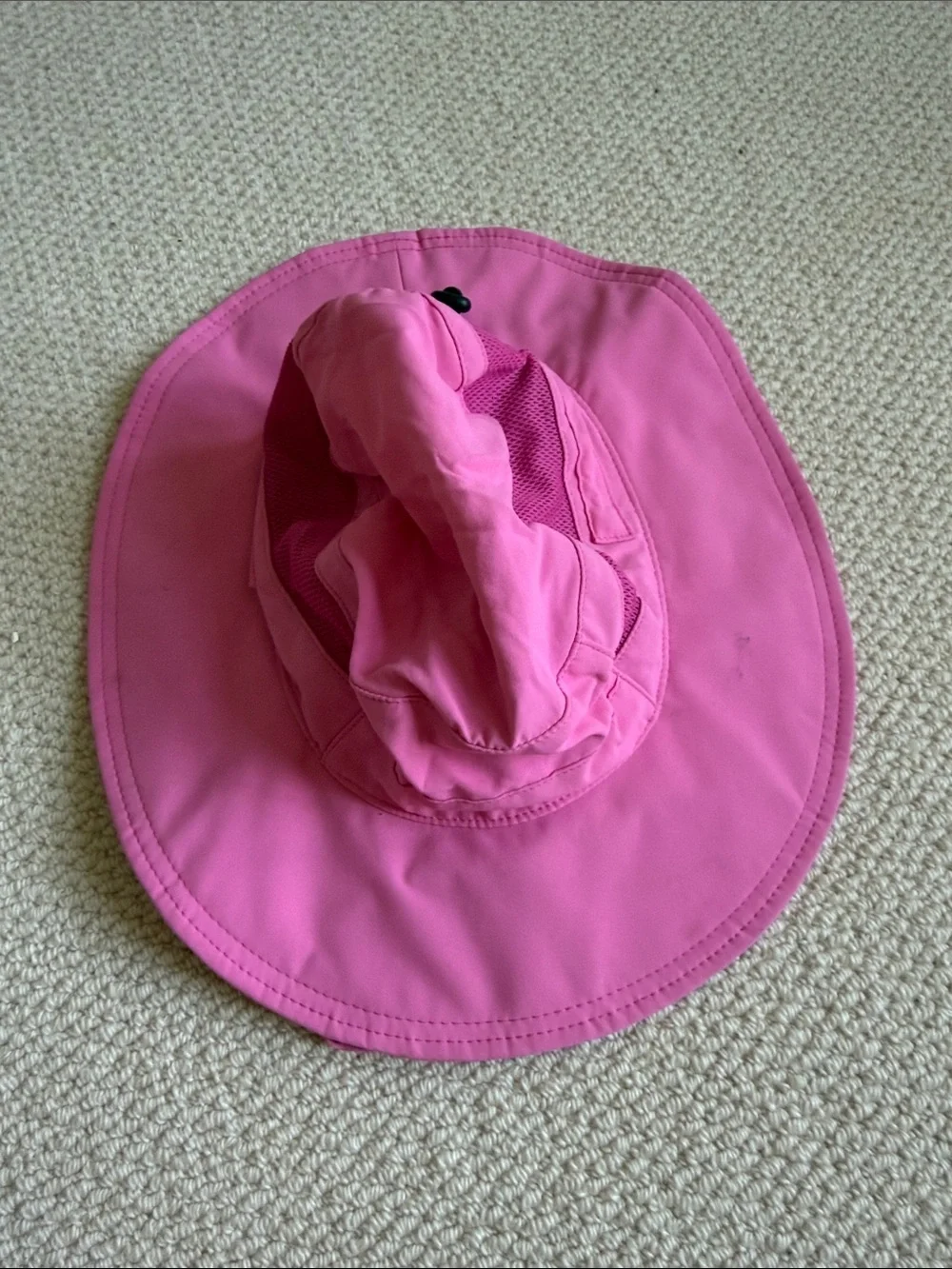 Kids Sun Hat - Pink Wide Brim